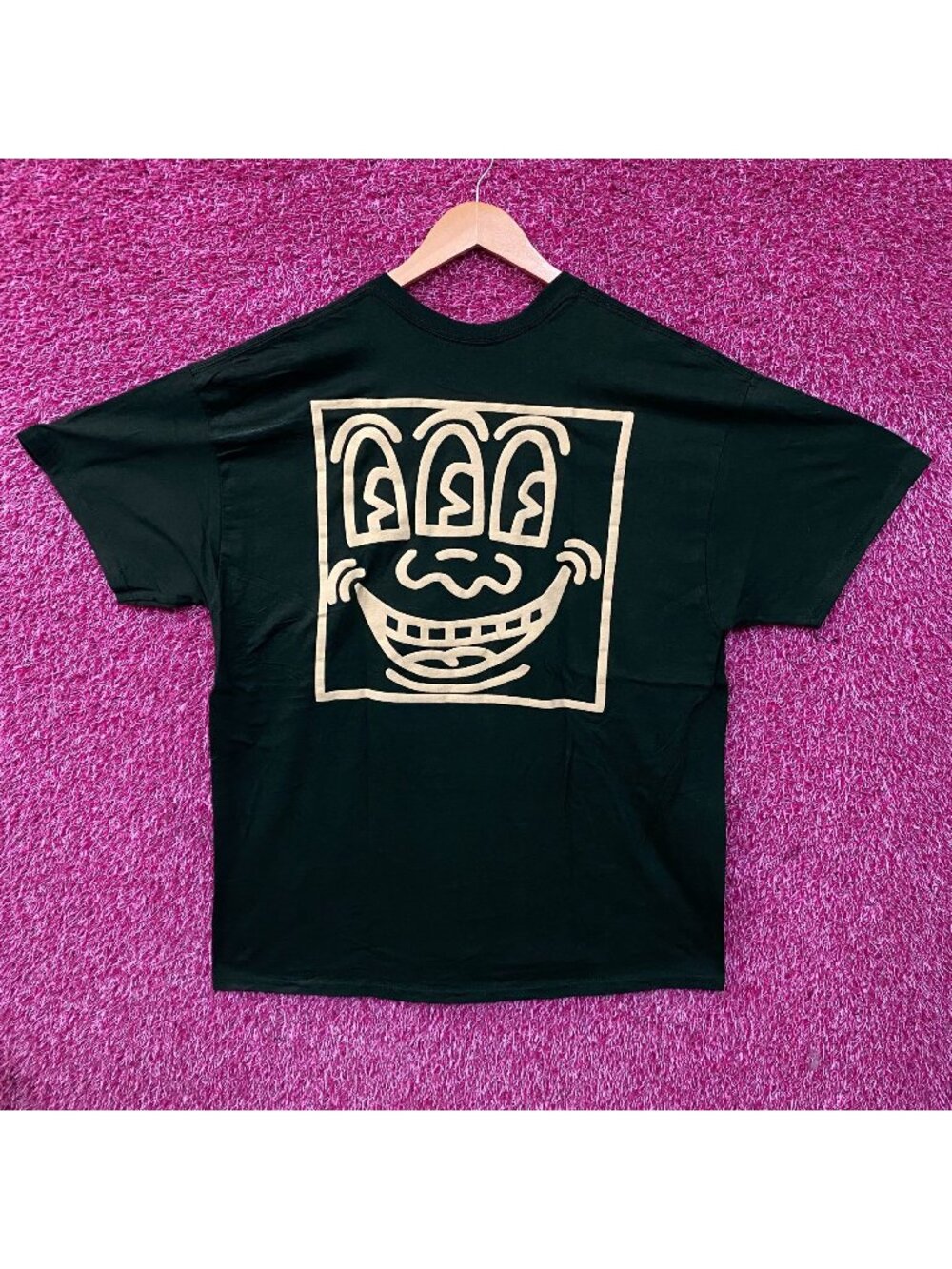 Keith Haring Three Eye Monster Art Graphic Tee XL